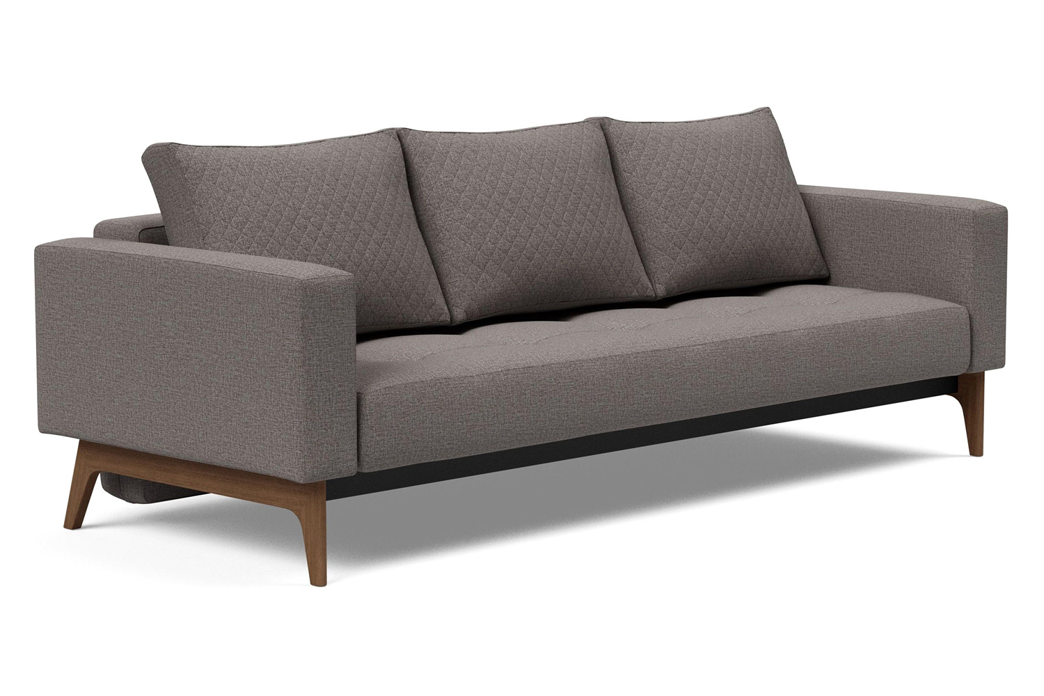 Innovation Living - Cassius Quilt Dark Wood Sofa Bed