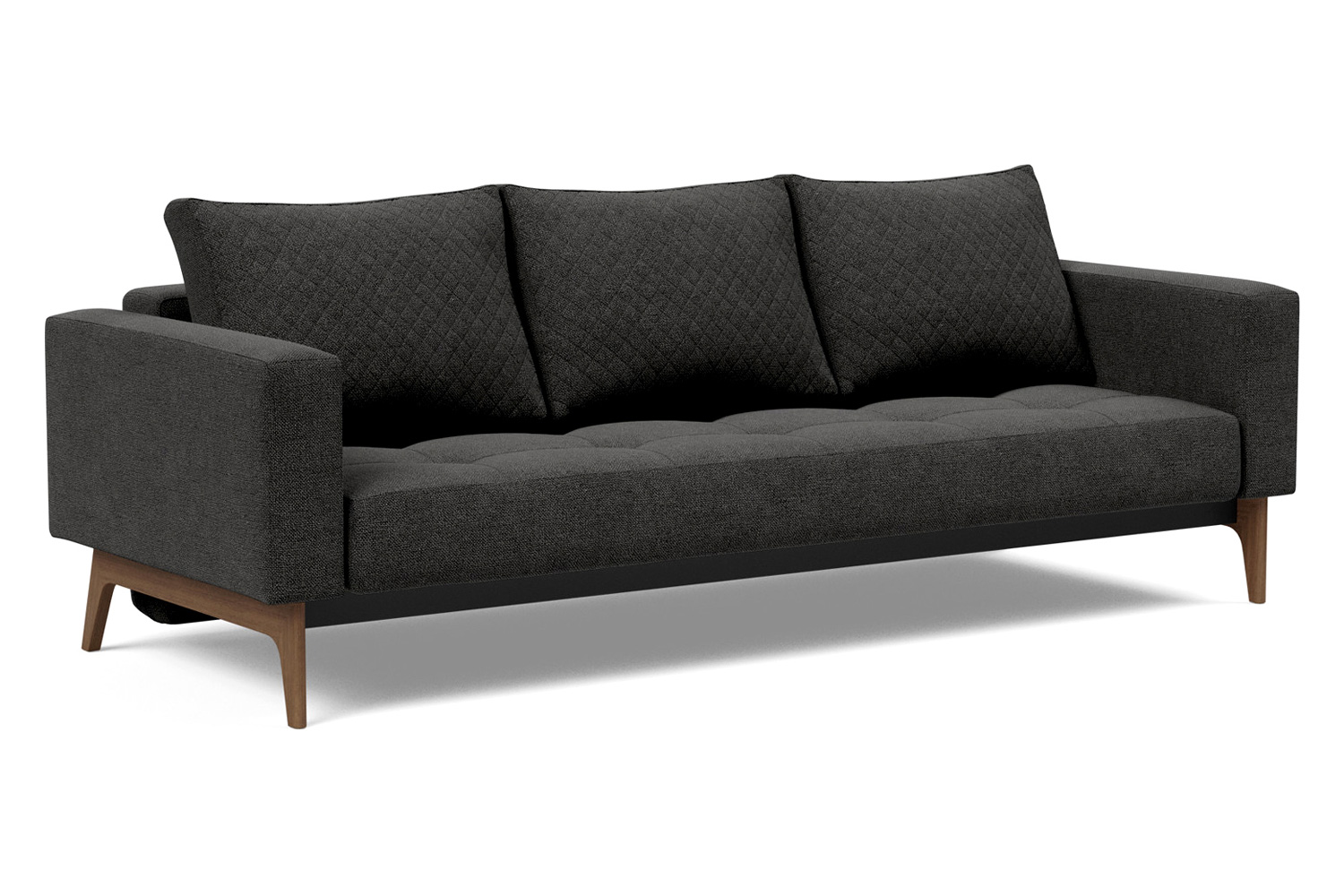 Innovation Living - Cassius Quilt Dark Wood Sofa Bed