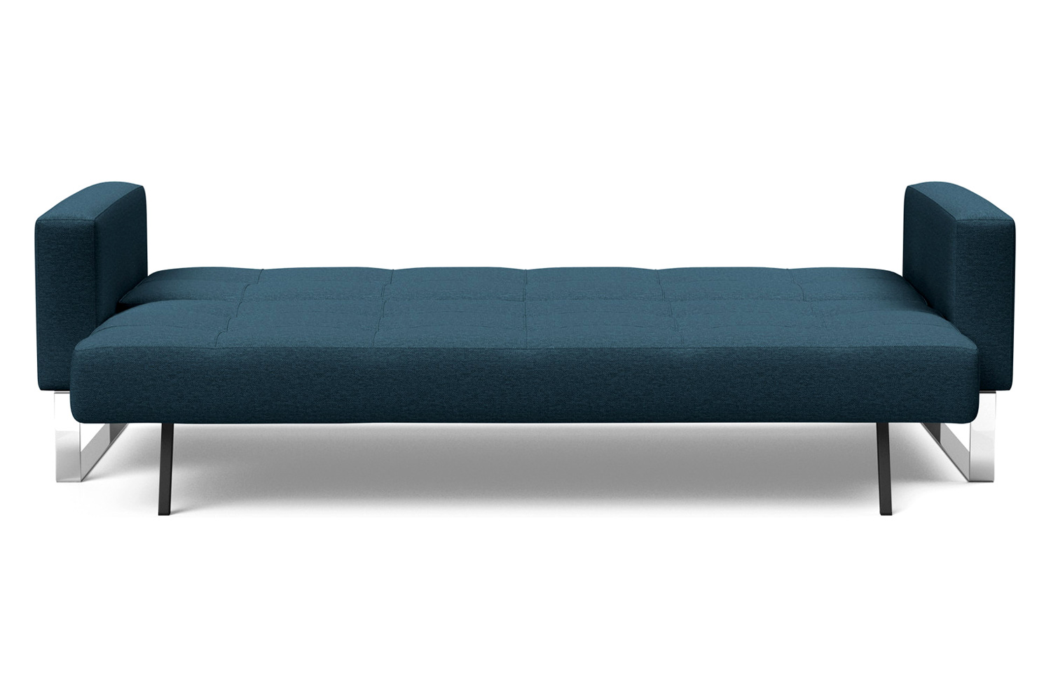 Innovation Living Cassius Quilt Chrome Sofa Bed - 580 Argus Navy Blue