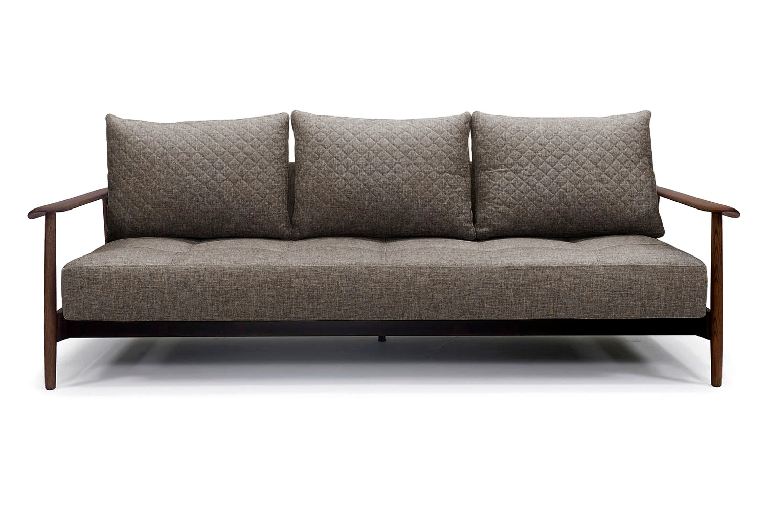 Innovation Living Caluma Sofa Bed Smoked Oak - 216 Flashtex Dark Gray