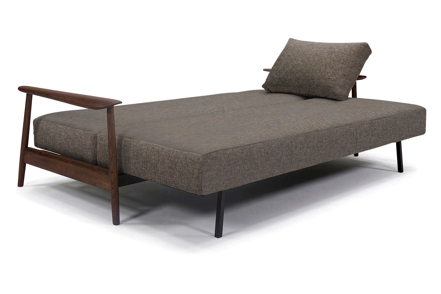 Innovation Living Caluma Sofa Bed Smoked Oak - 216 Flashtex Dark Gray