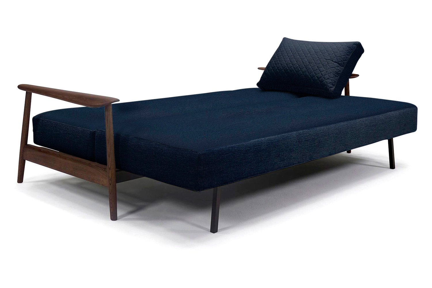 Innovation Living Caluma Sofa Bed Smoked Oak - 528 Mixed Dance Blue