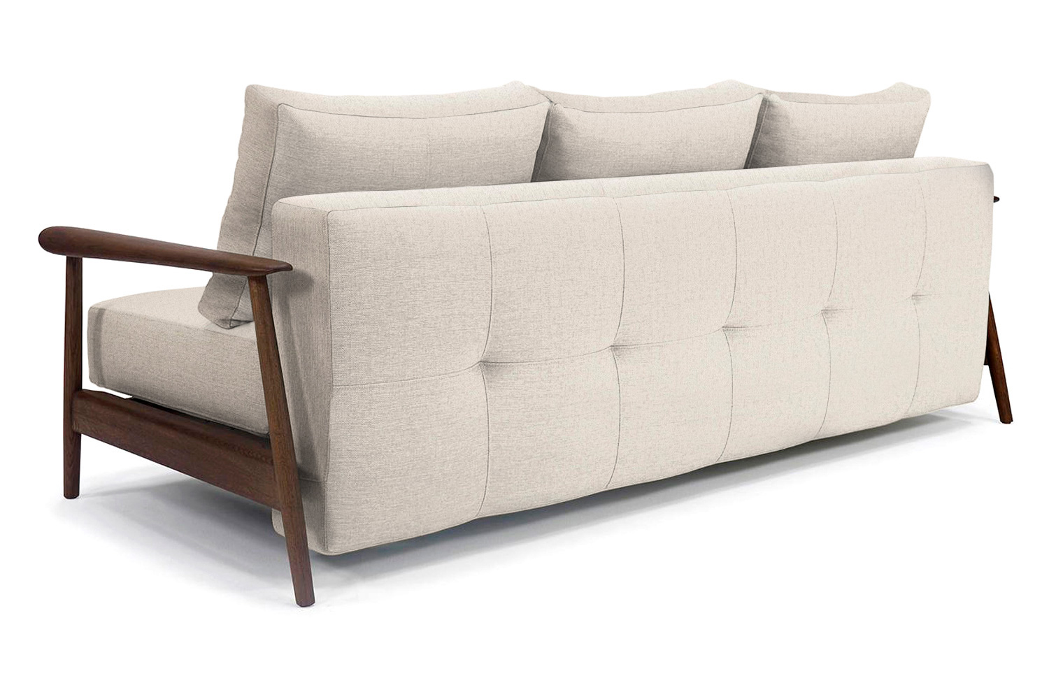 Innovation Living™ Caluma Sofa Bed Smoked Oak - 531 Bouclé Off White