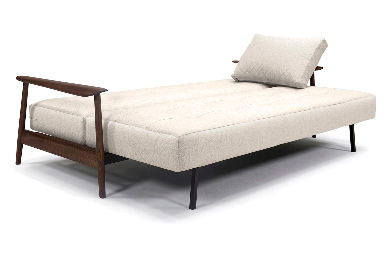 Innovation Living™ Caluma Sofa Bed Smoked Oak - 531 Bouclé Off White