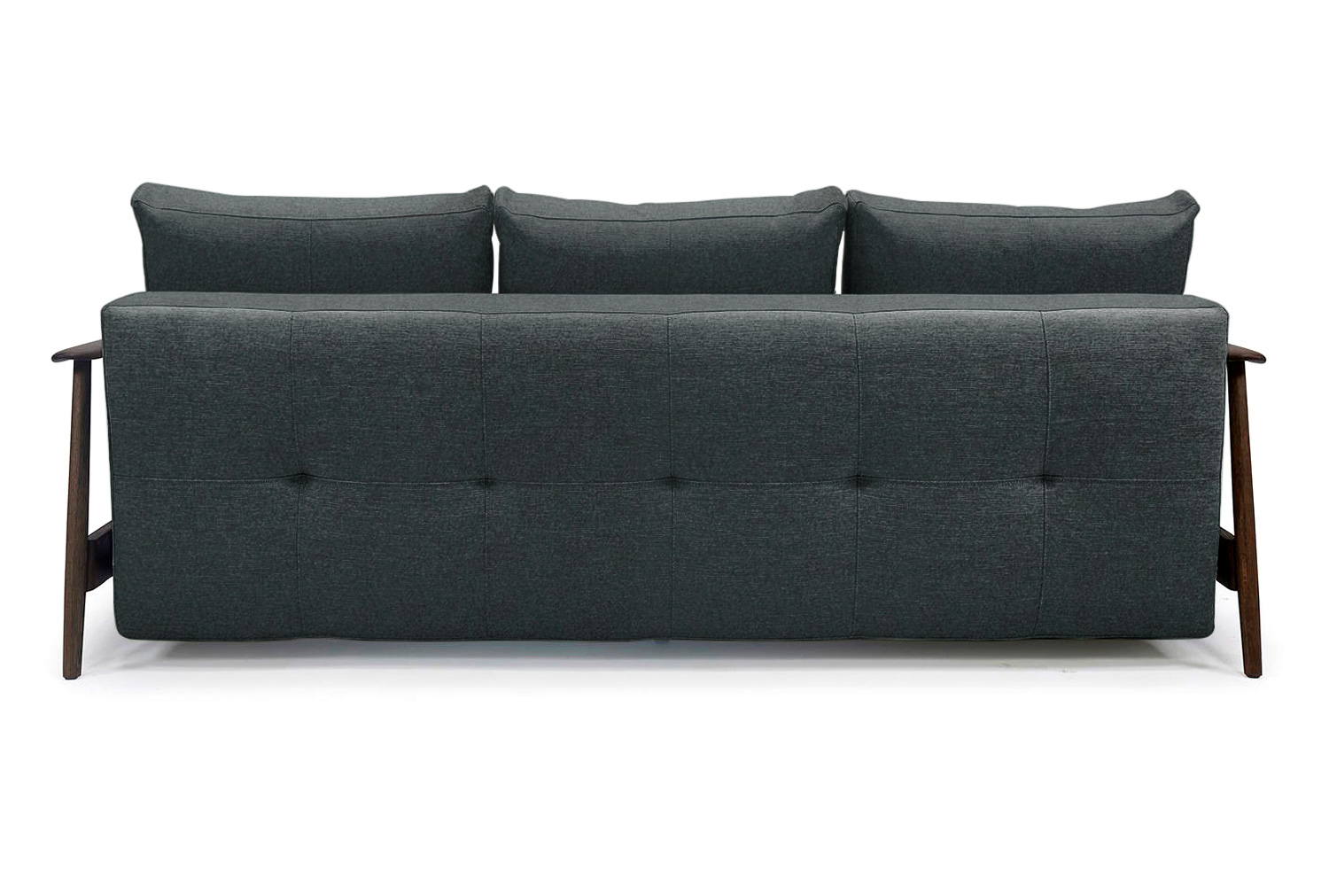 Innovation Living Caluma Sofa Bed Smoked Oak - 534 Bouclé Black Raven