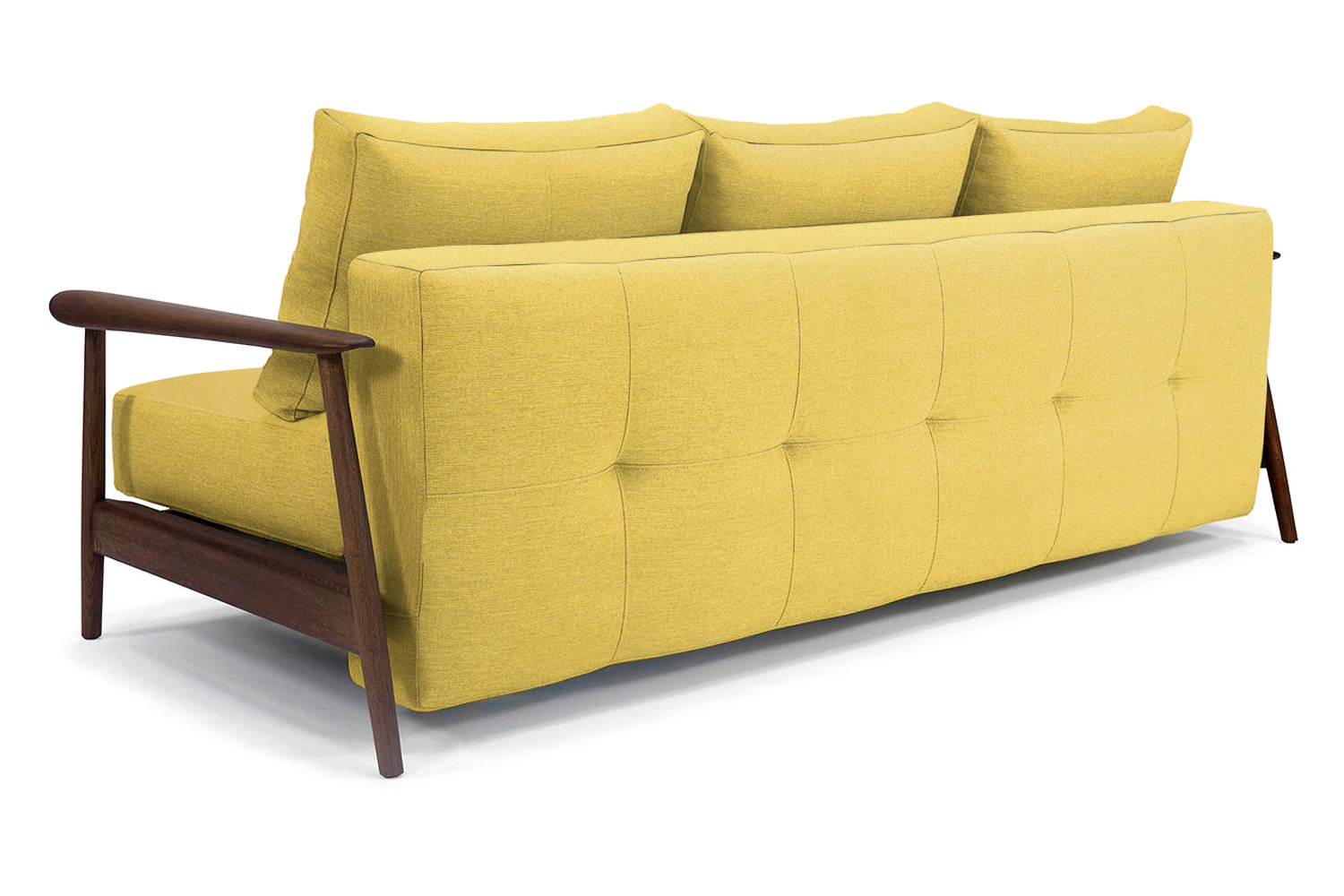 Innovation Living Caluma Sofa Bed Smoked Oak - 554 Soft Mustard Flower