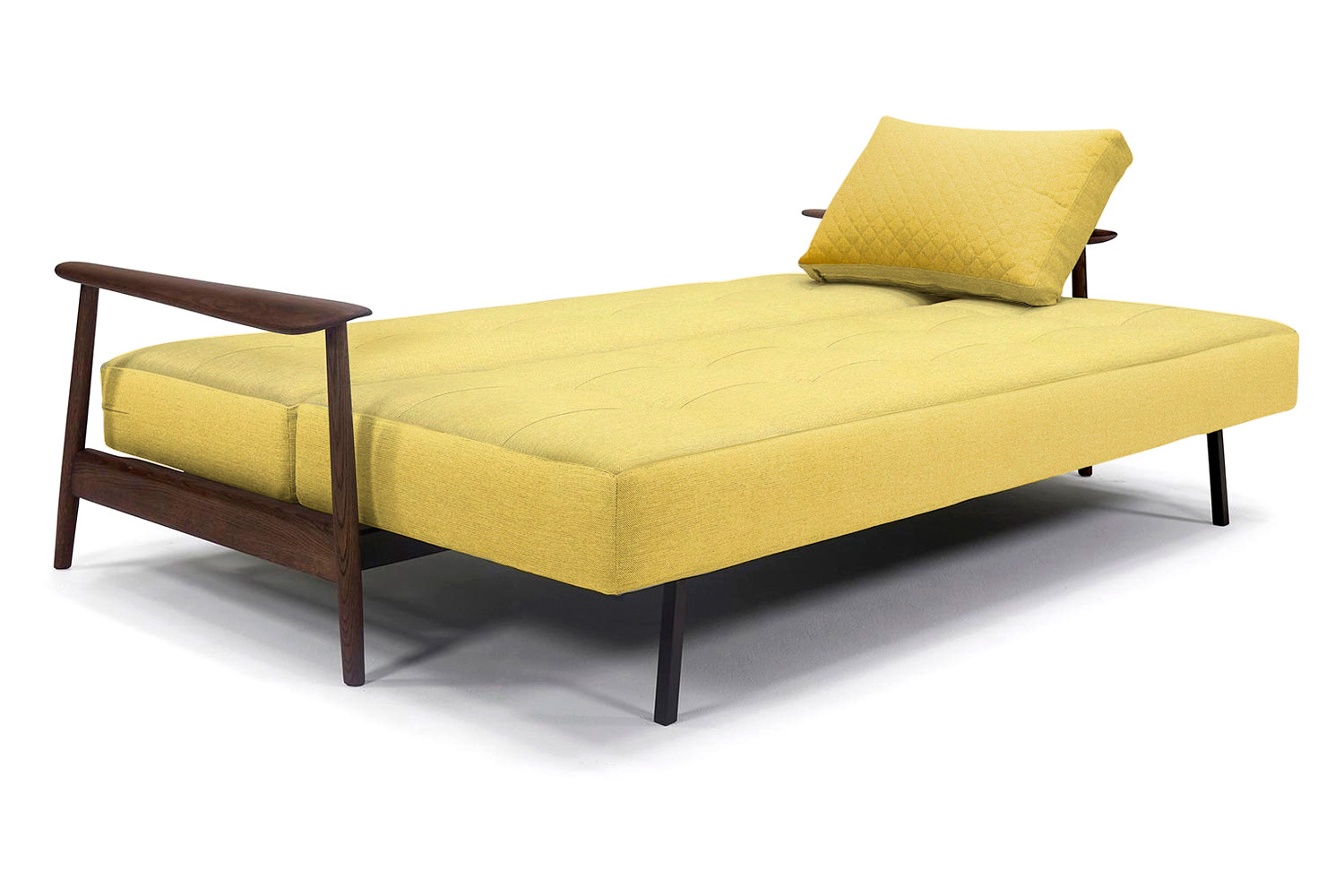 Innovation Living Caluma Sofa Bed Smoked Oak - 554 Soft Mustard Flower