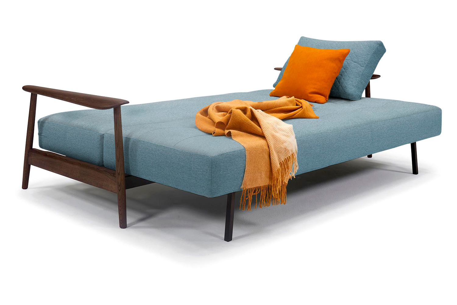 Innovation Living Caluma Sofa Bed Smoked Oak - 558 Soft Indigo