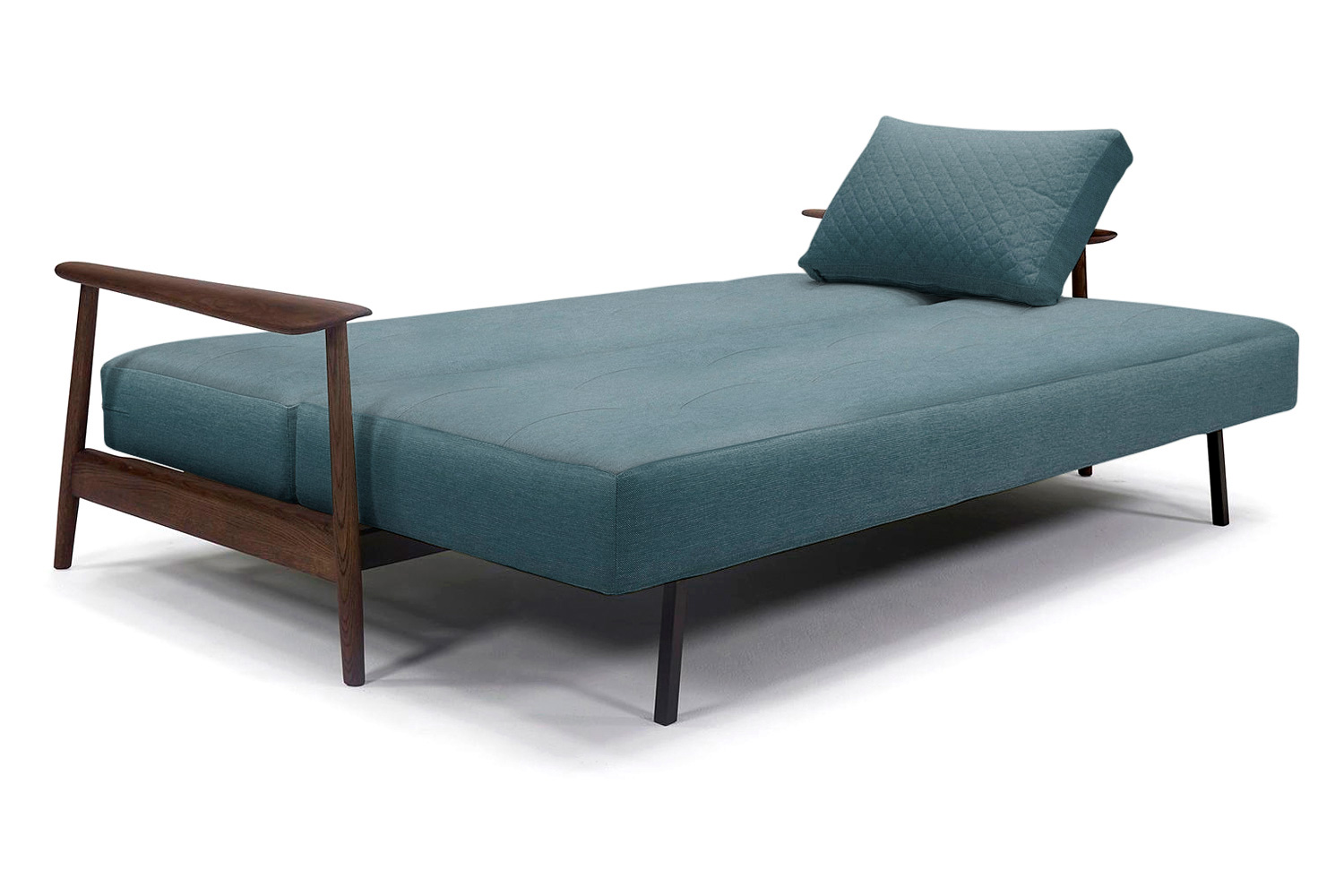 Innovation Living Caluma Sofa Bed Smoked Oak - 573 Vivus Dusty Blue