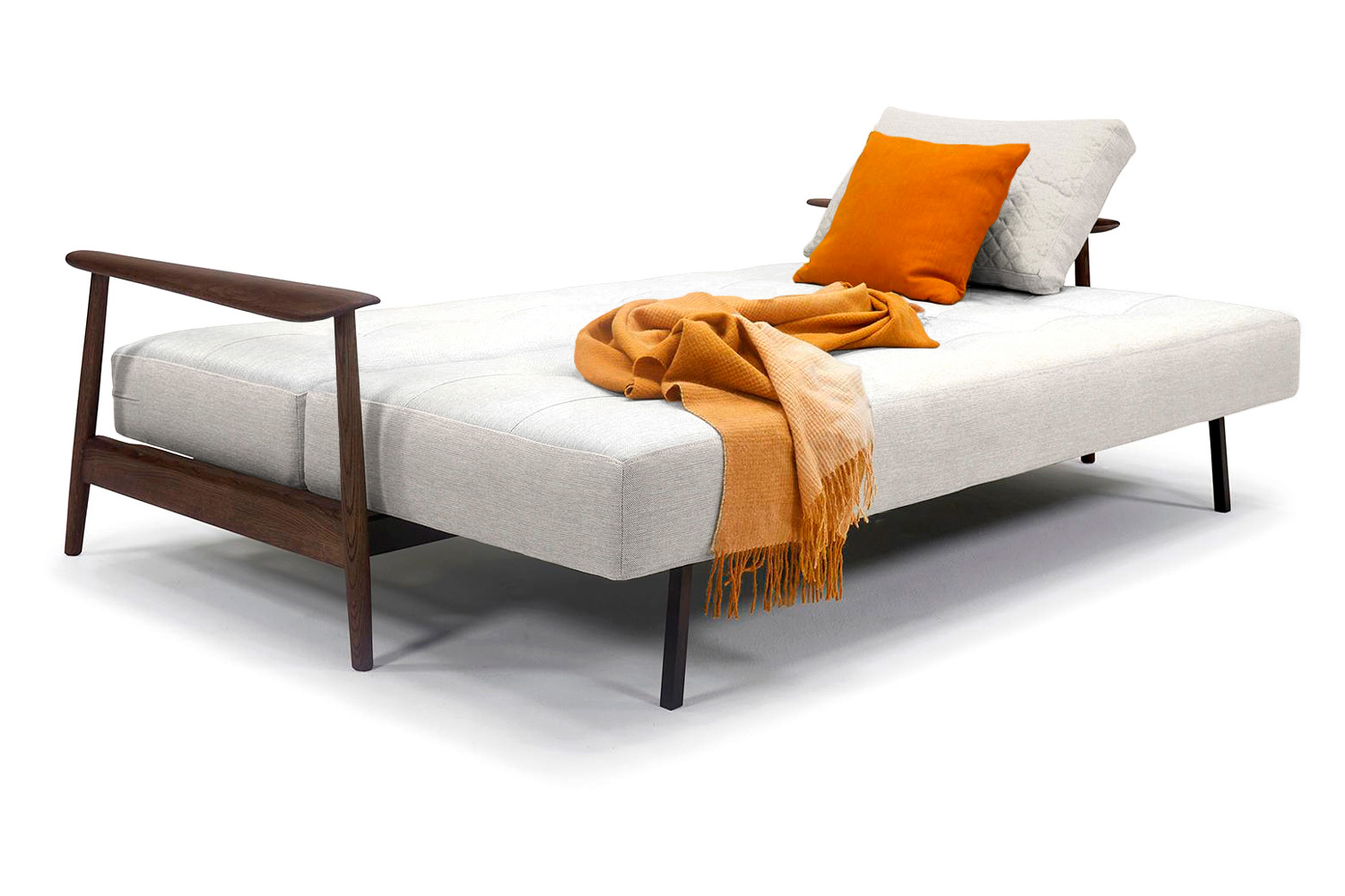 Innovation Living Caluma Sofa Bed Smoked Oak - 574 Vivus Dusty Off White