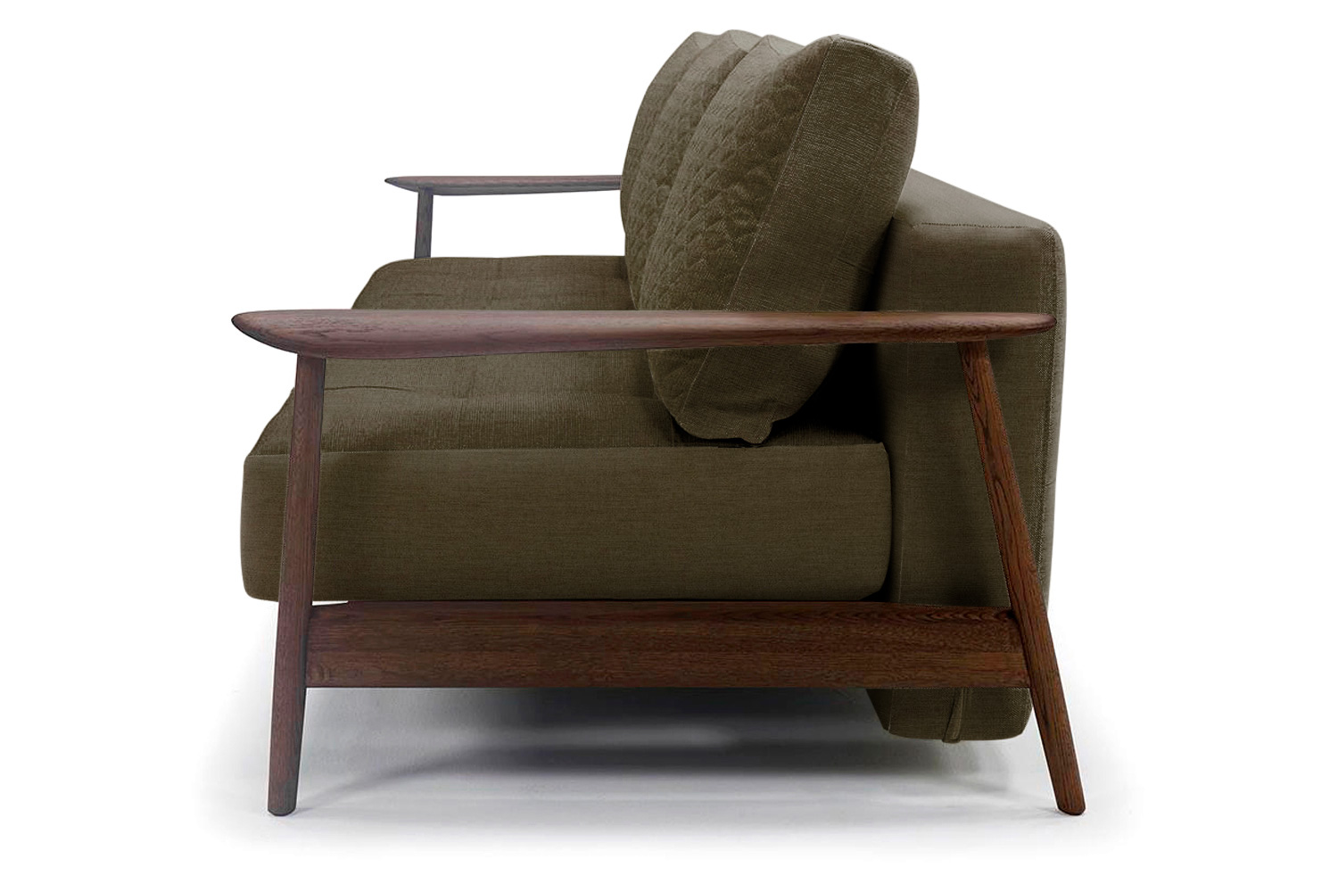 Innovation Living Caluma Sofa Bed Smoked Oak - 575 Vivus Dusty Olive