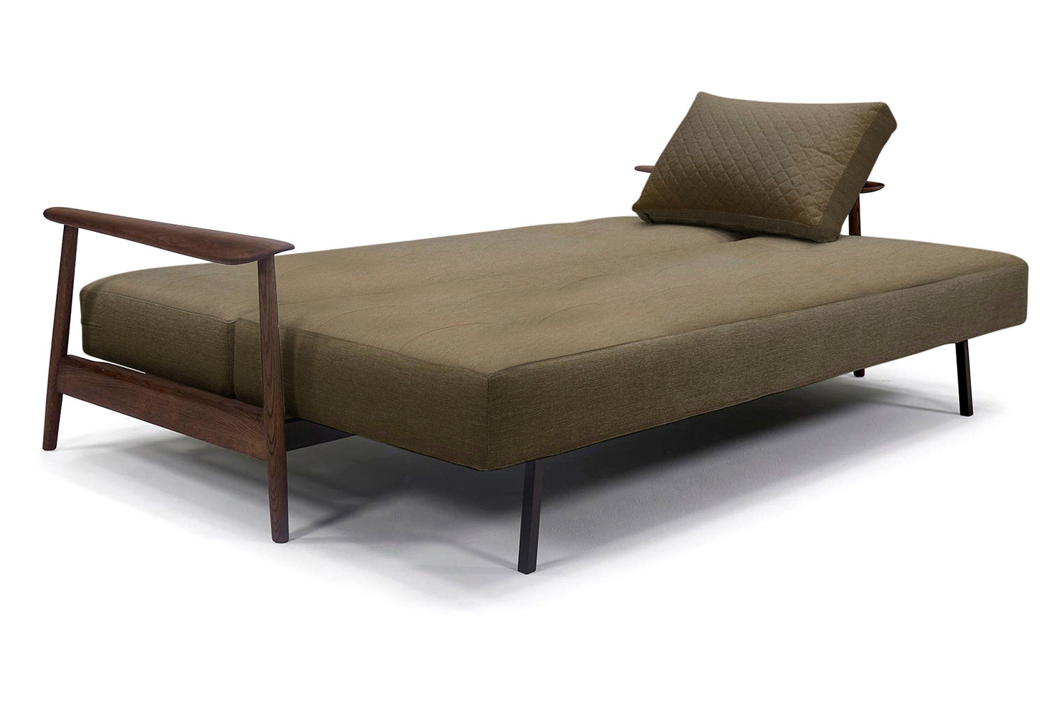 Innovation Living Caluma Sofa Bed Smoked Oak - 575 Vivus Dusty Olive