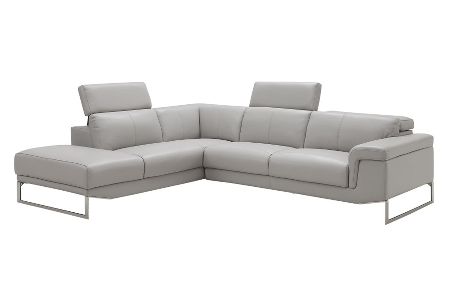 J&M Athena Sectional - Left Facing, Light Gray