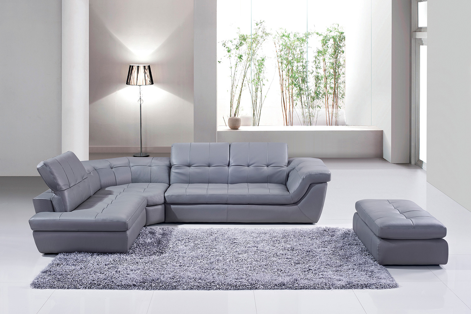 J&M - 397 Italian Leather Sectional