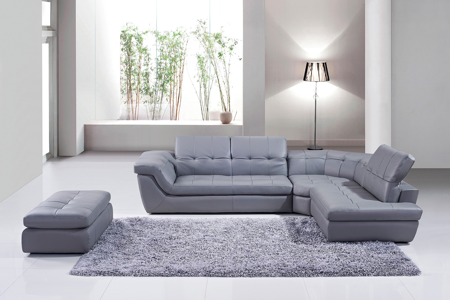 J&M - 397 Italian Leather Sectional