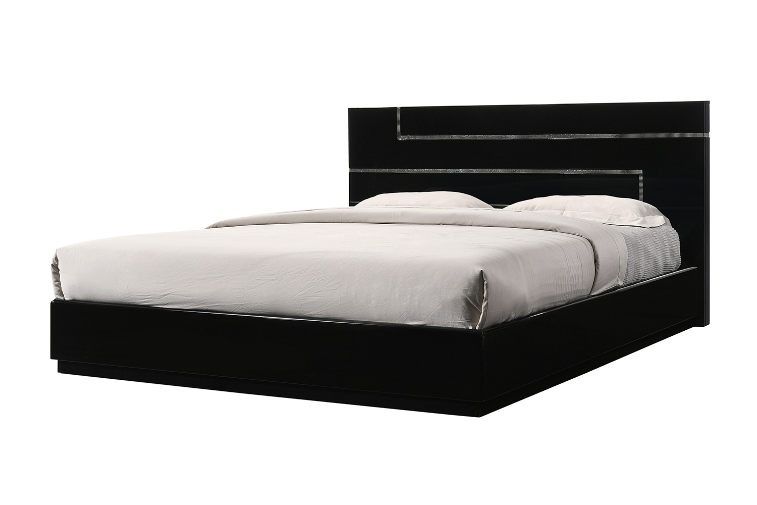 J&M Lucca King Size Bed - Black