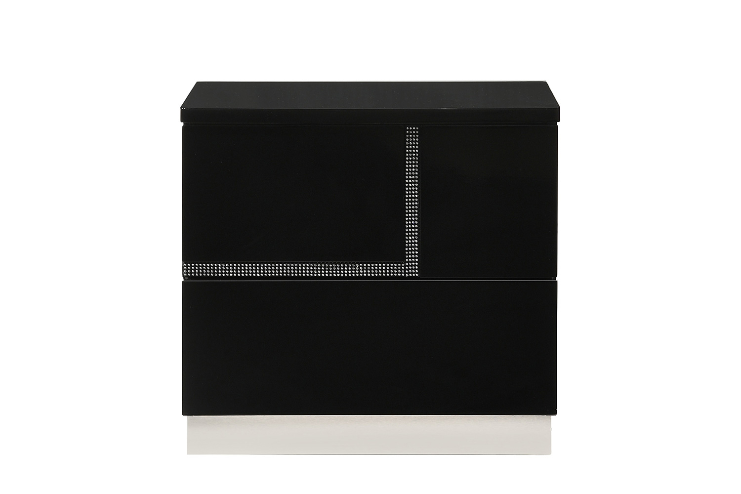 J&M Lucca Nightstand - Left Facing, Black