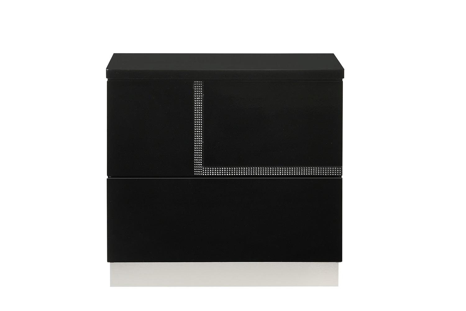 J&M Lucca Nightstand - Right Facing, Black