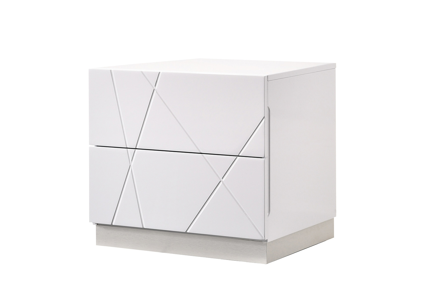 J&M Naples Nightstand - White