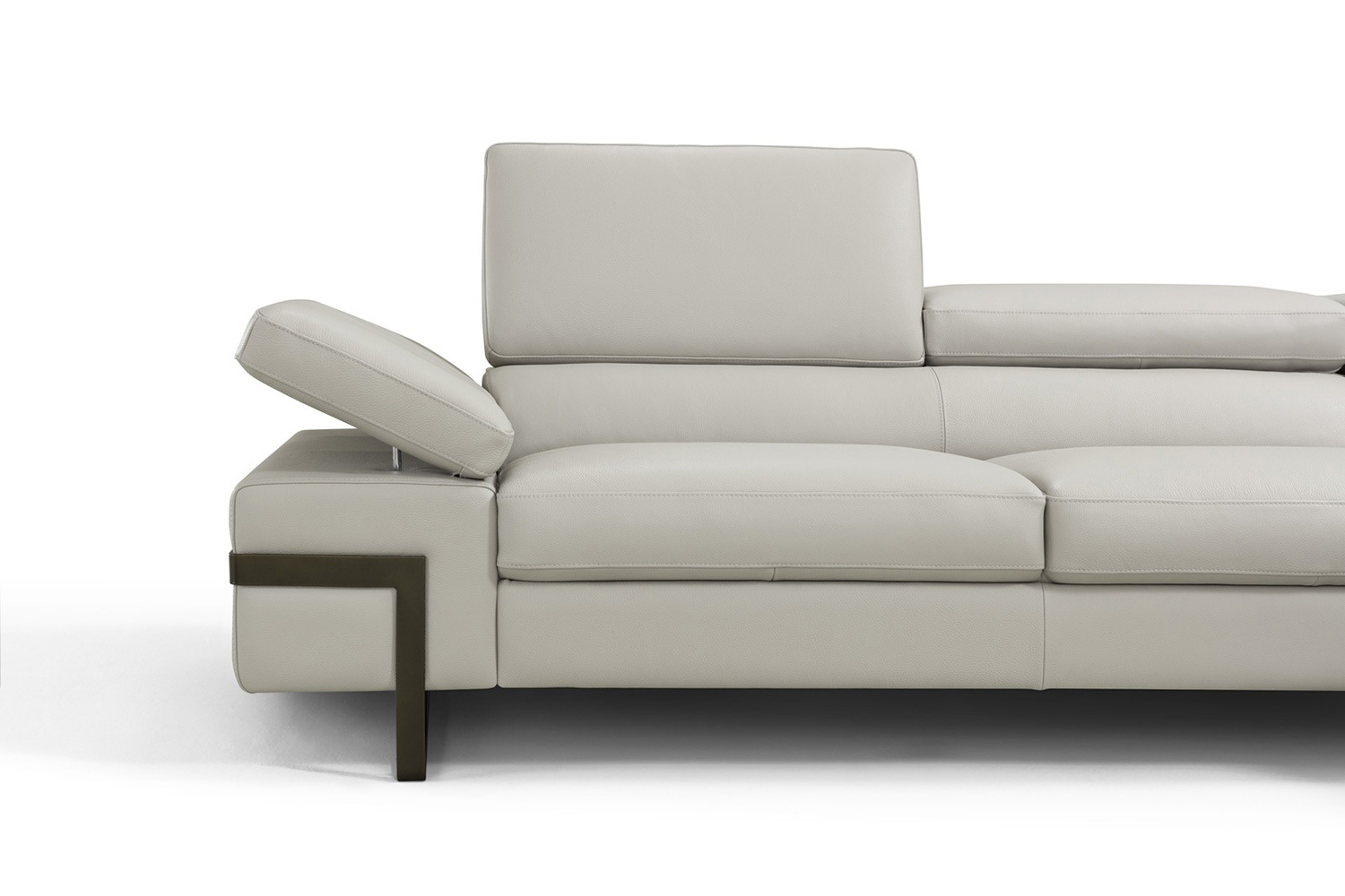 J&M I867 Sectional - Left Hand Facing Chaise, Light Gray