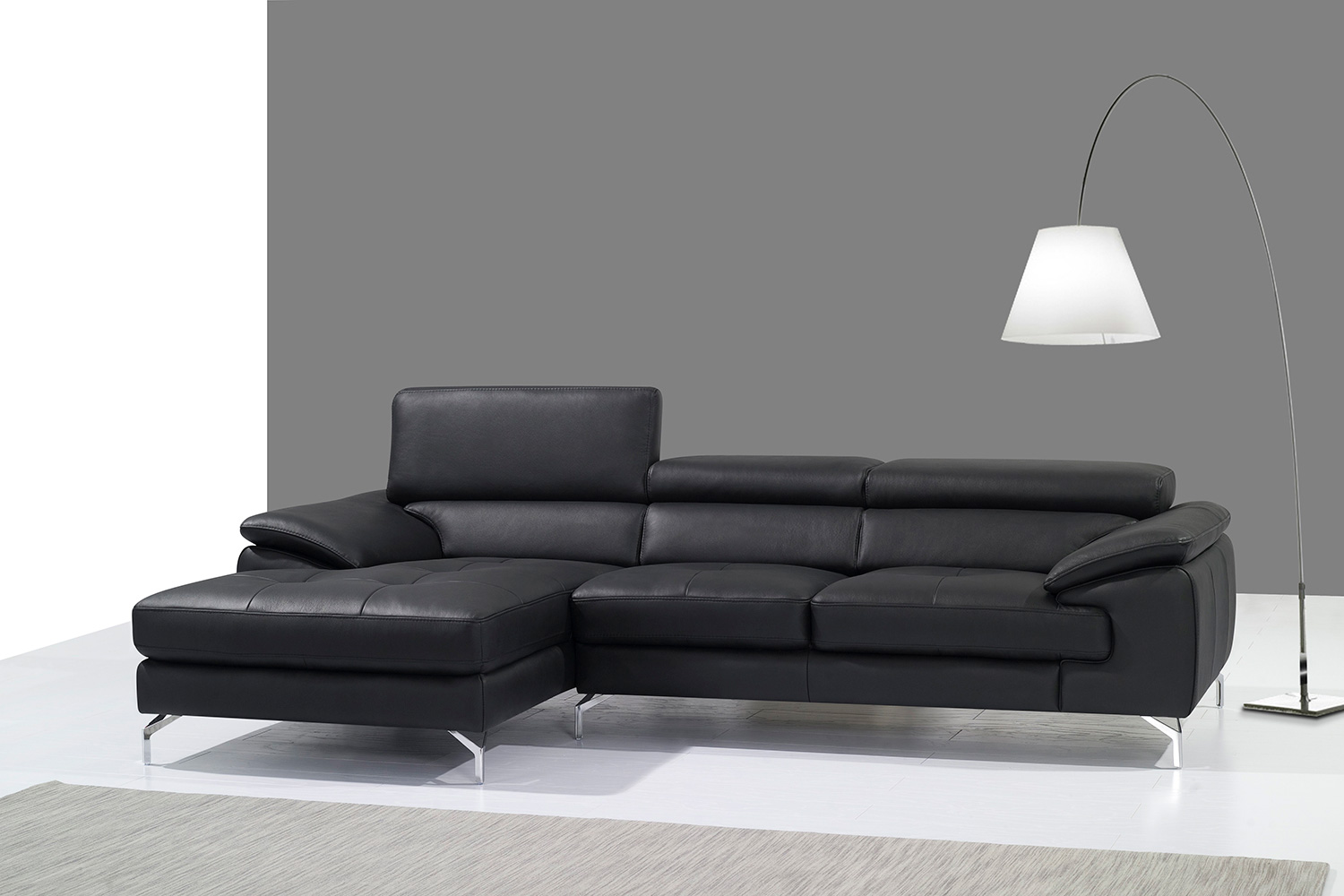 J&M - A973B Italian Leather Mini Sectional