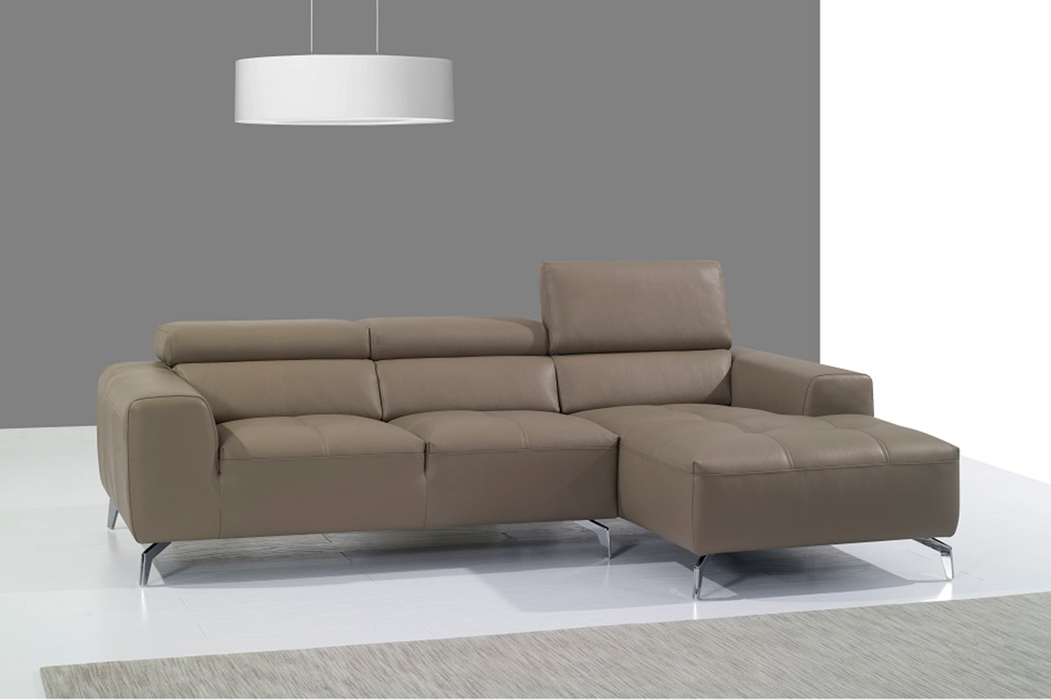 J&M - A978B Italian Leather Sectional