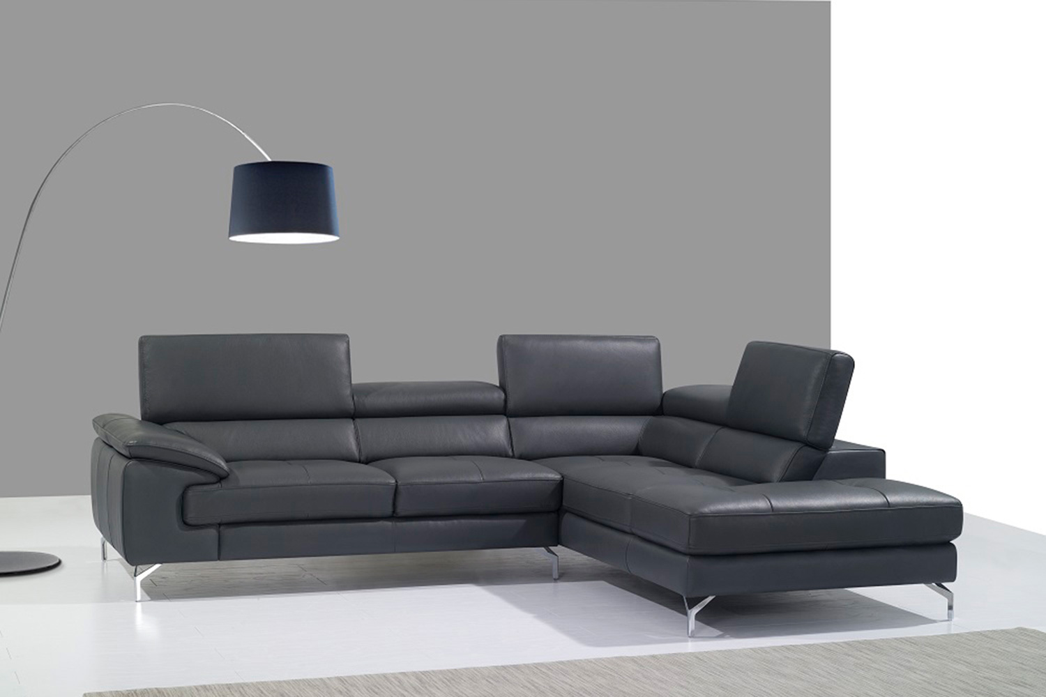 J&M - A973 Italian Leather Sectional