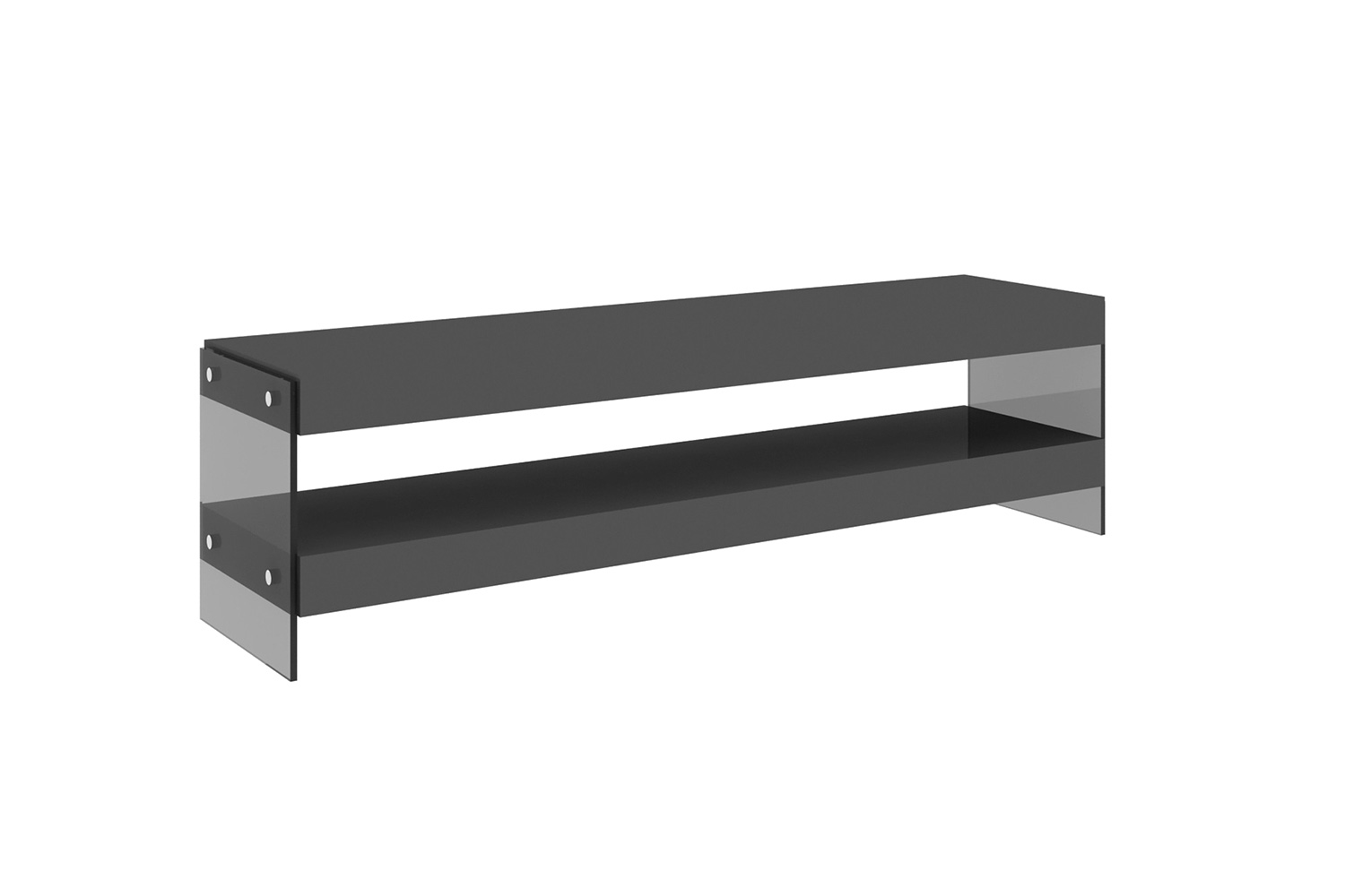 J&M Cloud TV Base - Gray, High Gloss