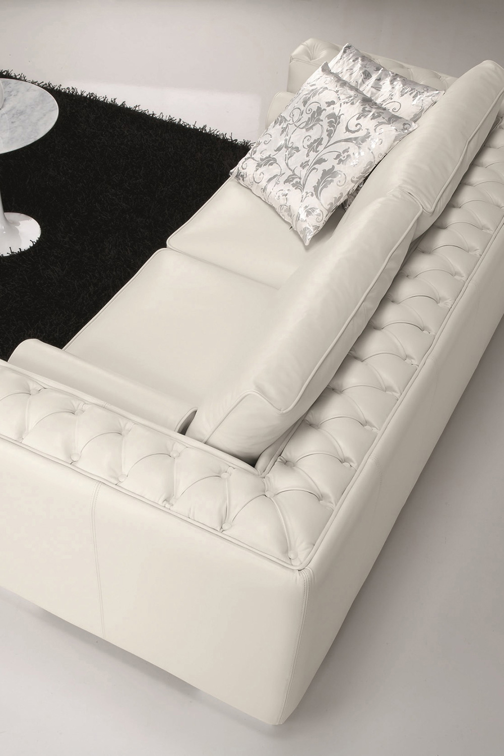 J&M - Vanity Loveseat in White