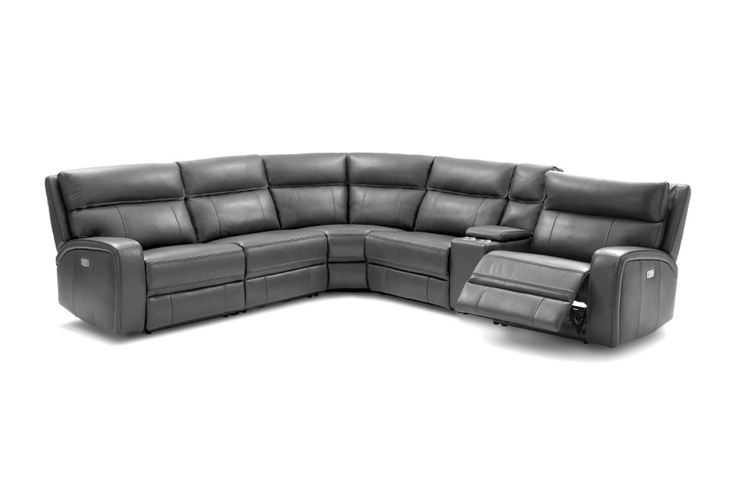 J&M Cozy Motion Sectional - Gray