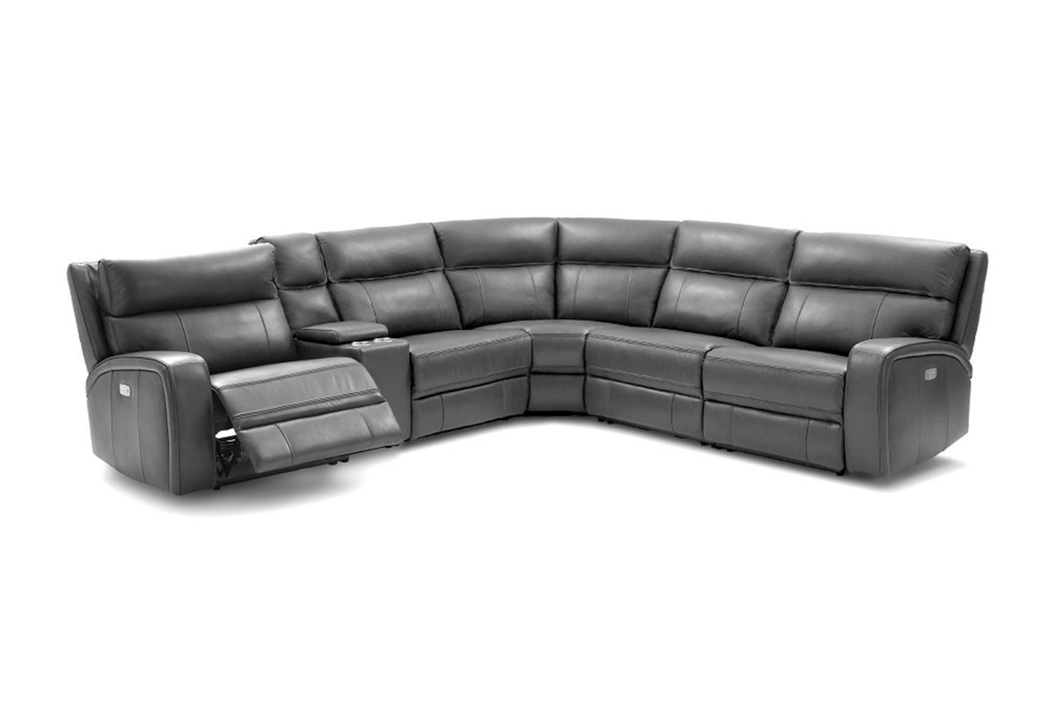 J&M Cozy Motion Sectional - Gray