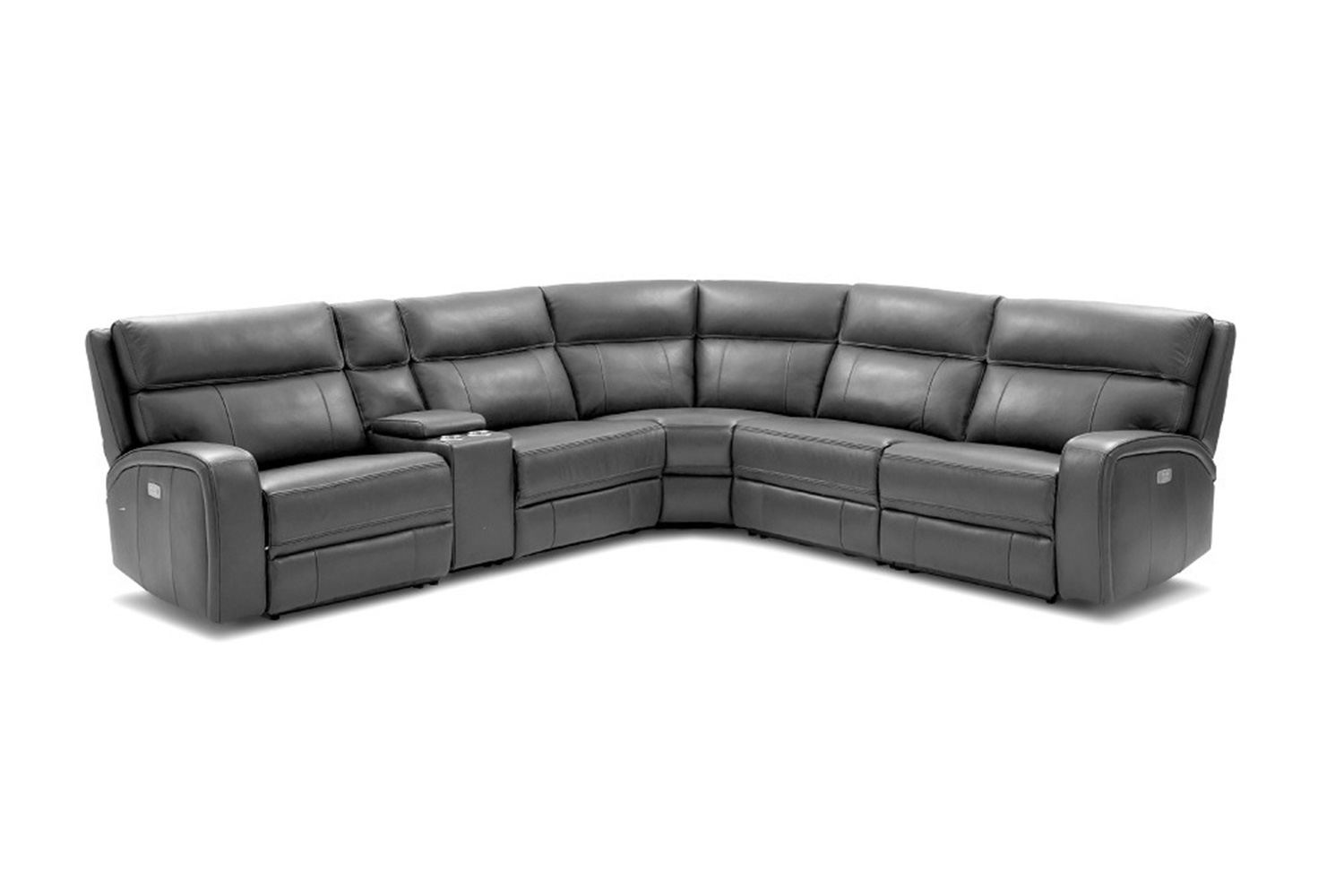 J&M Cozy Motion Sectional - Gray