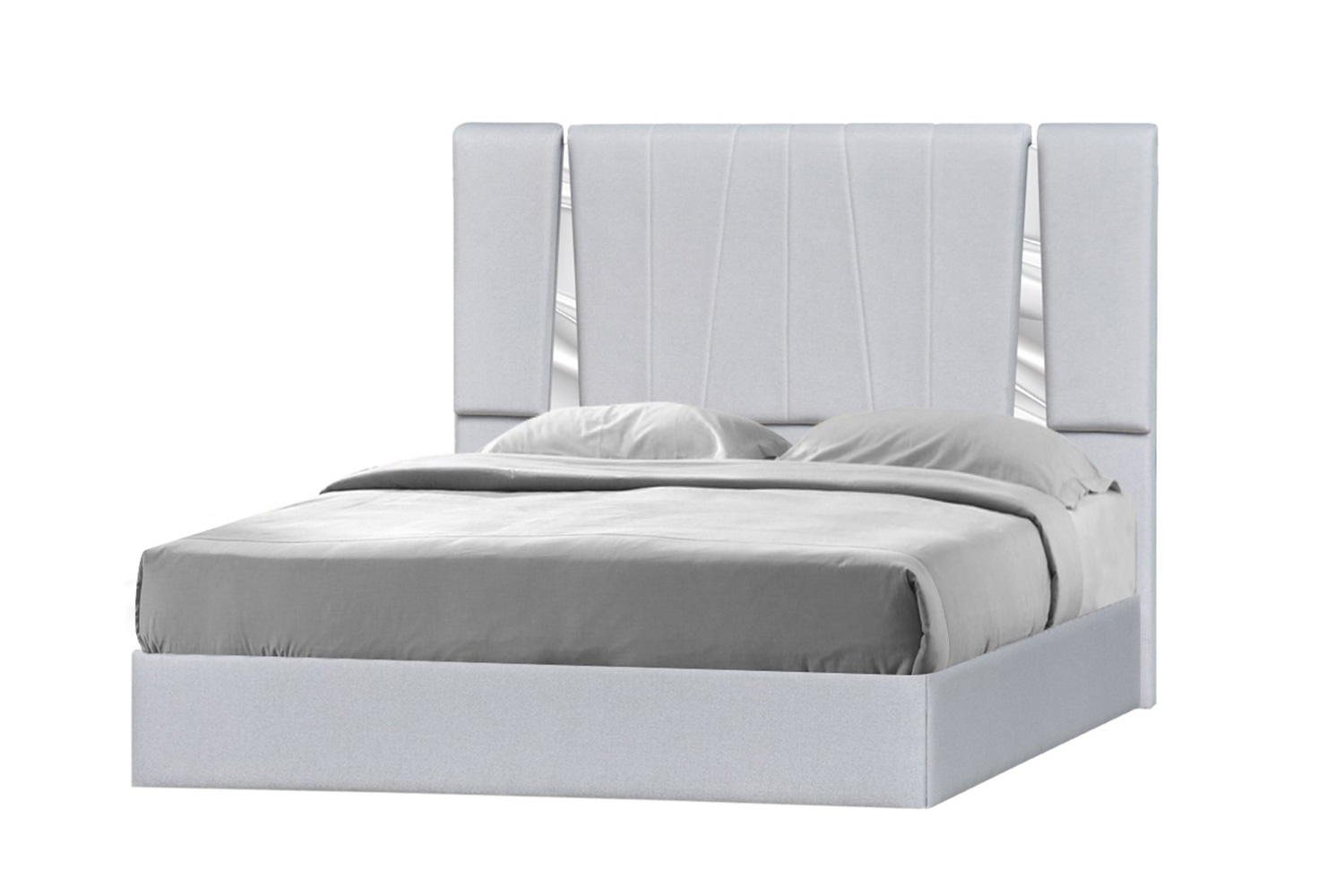 J&M Matisse King Bed - Silver Gray