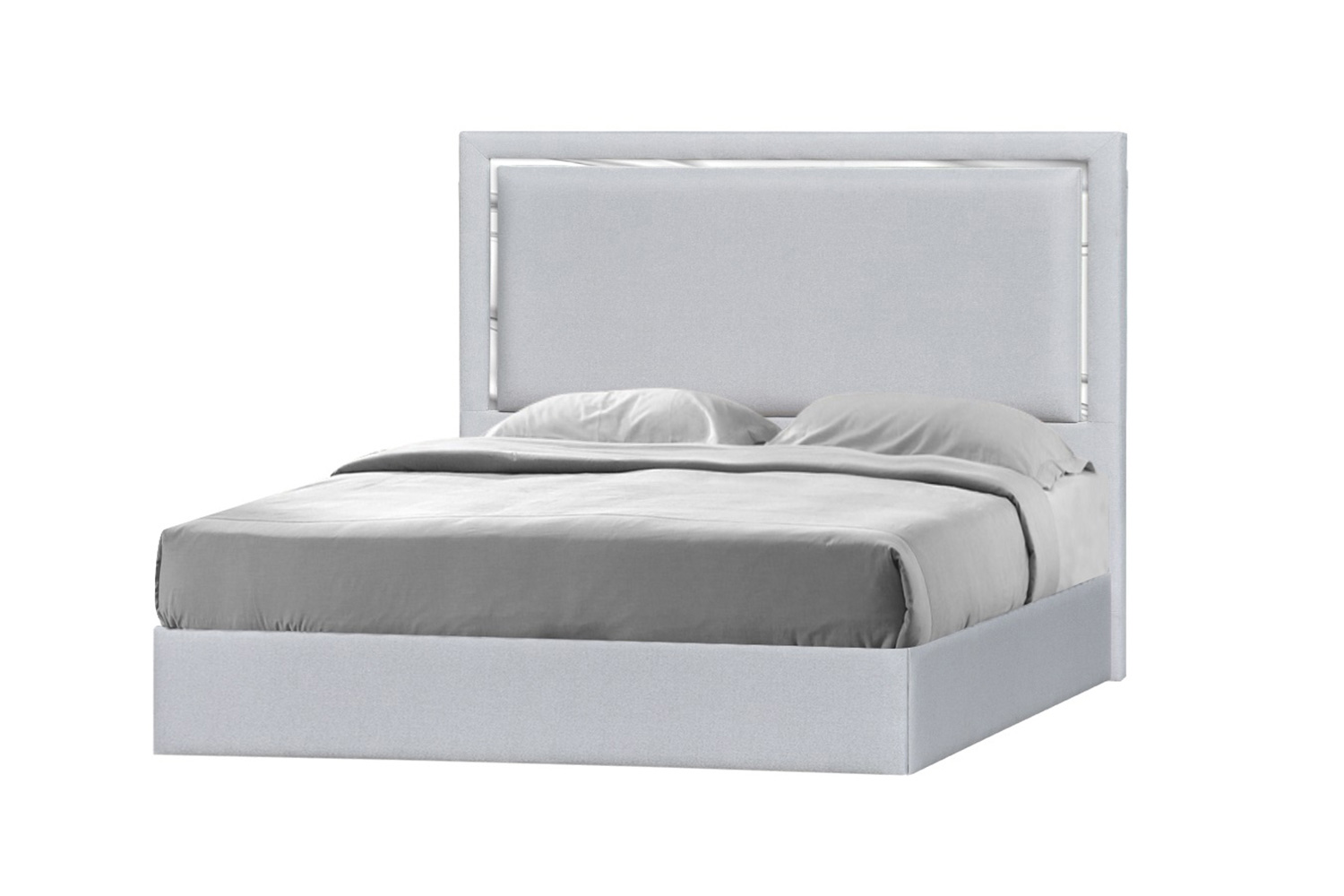 J&M Monet King Bed - Silver Gray