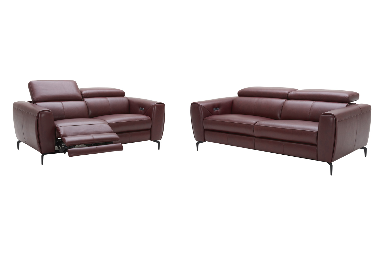 J&M Lorenzo Loveseat - Merlot