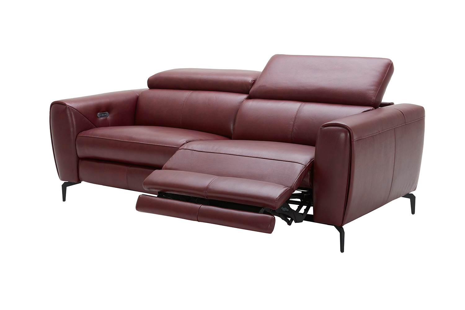 J&M Lorenzo Sofa - Merlot