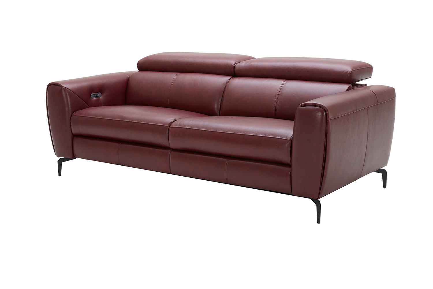 J&M Lorenzo Sofa - Merlot