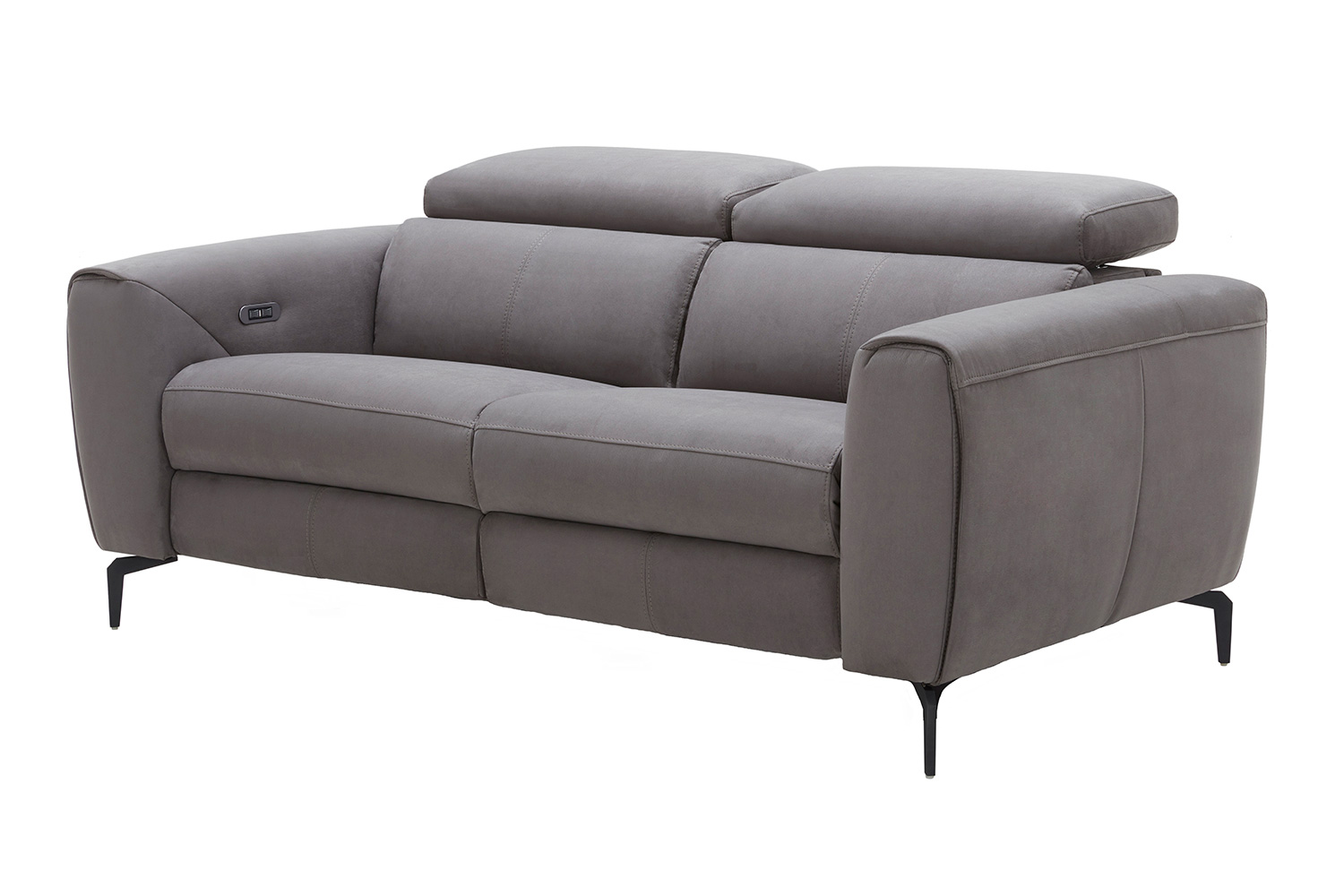 J&M Lorenzo Loveseat - Gray, Fabric