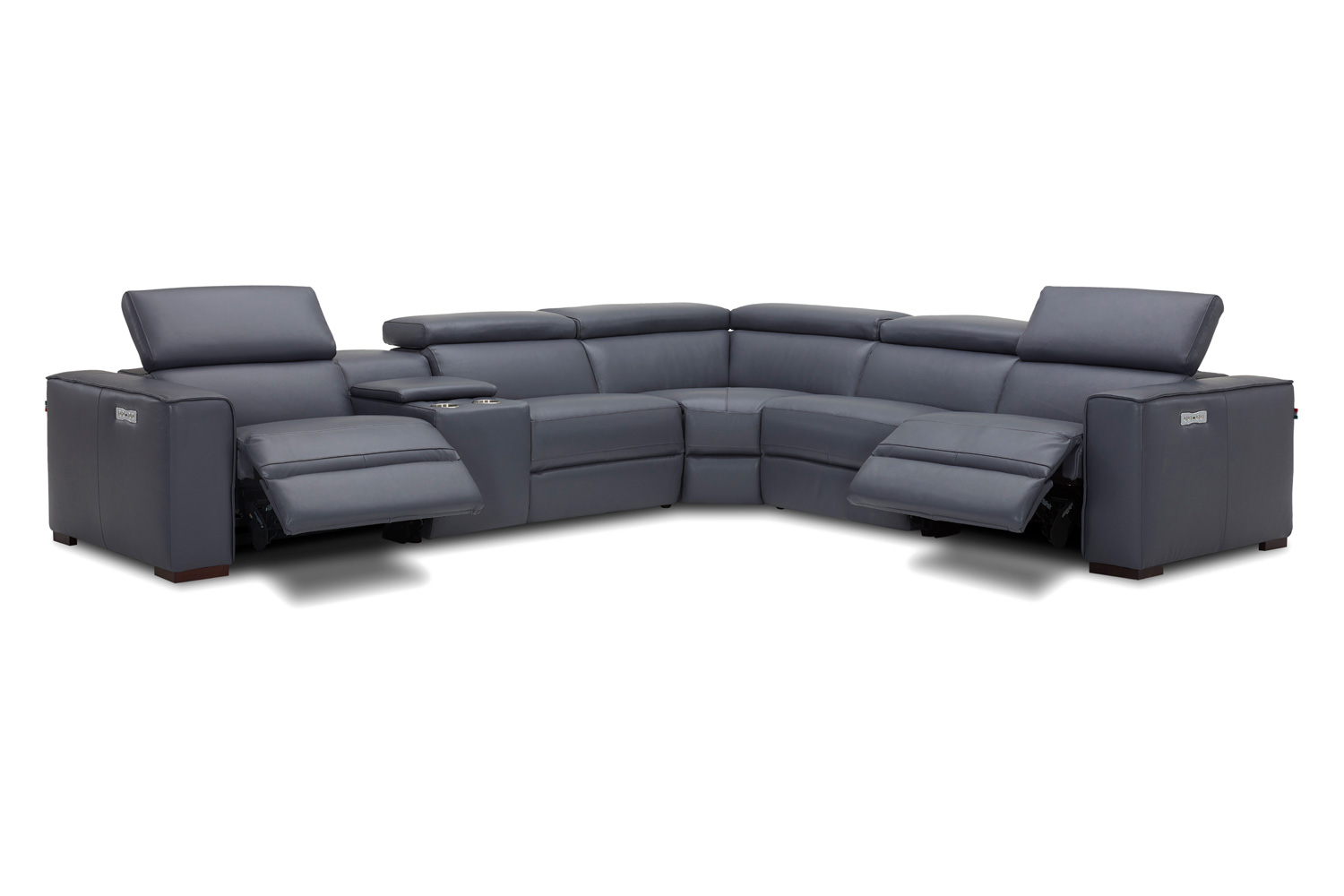 J&M Picasso Motion Sectional - Blue Gray