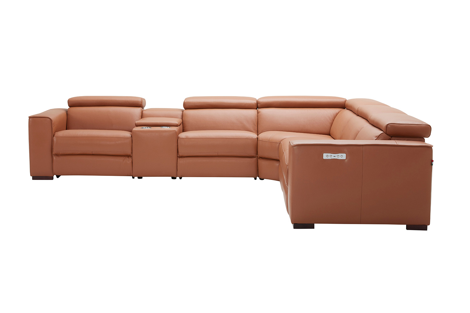 J&M Picasso Motion Sectional - Caramel