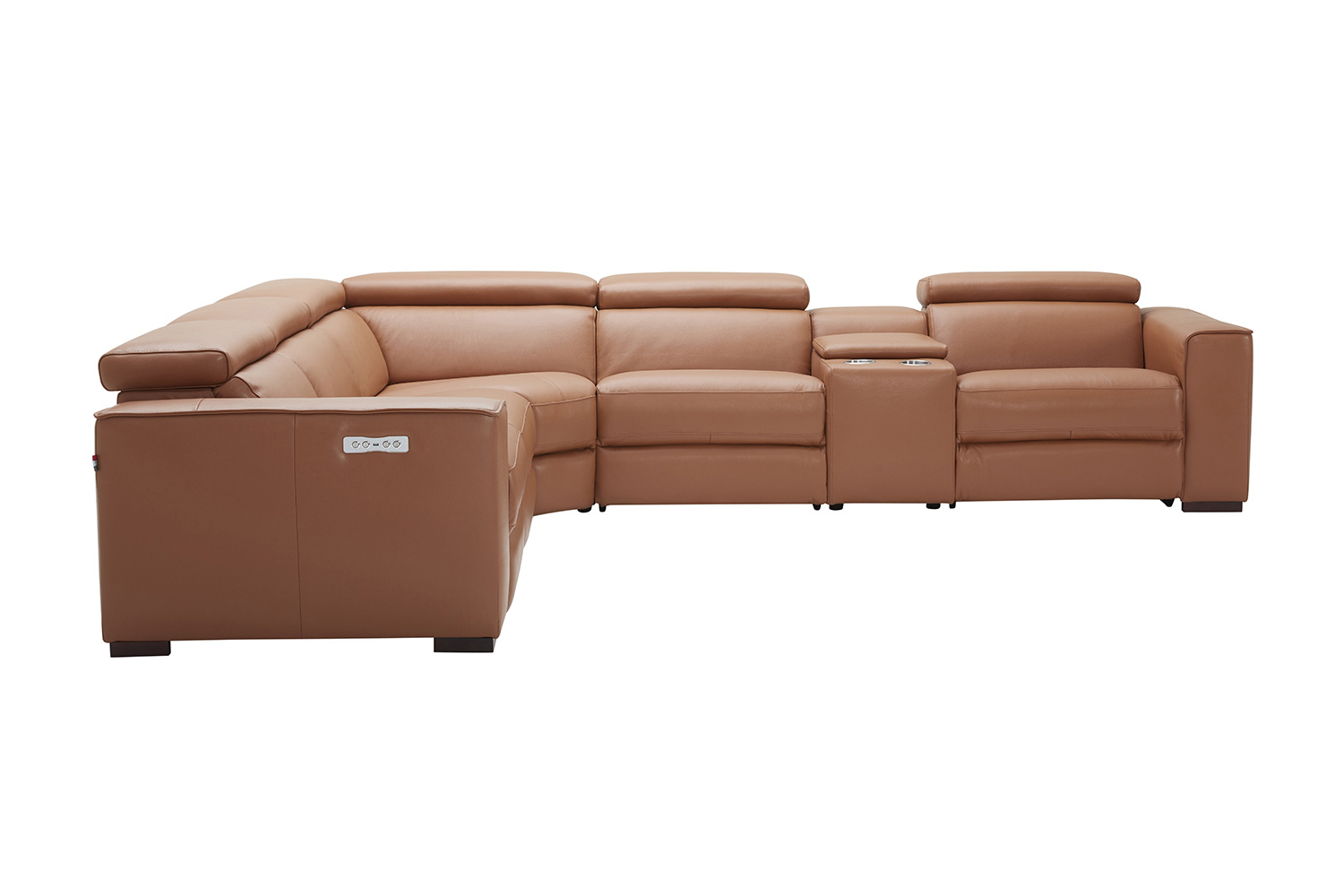 J&M Picasso Motion Sectional - Caramel