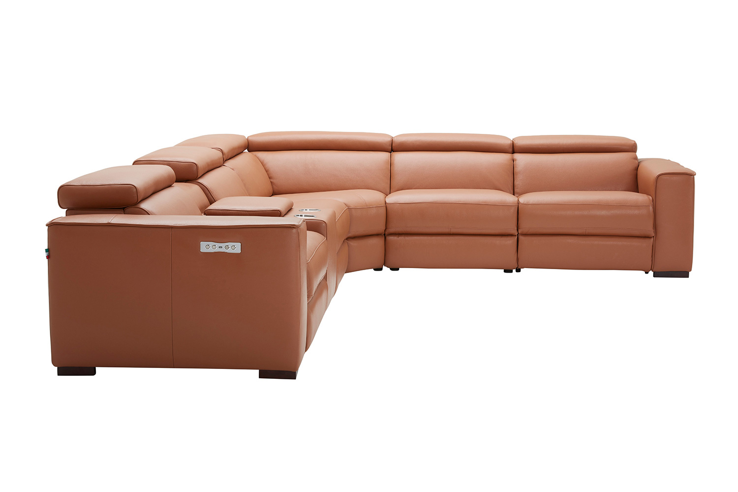 J&M Picasso Motion Sectional - Caramel