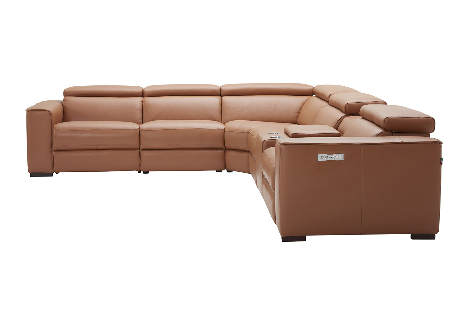 J&M Picasso Motion Sectional - Caramel