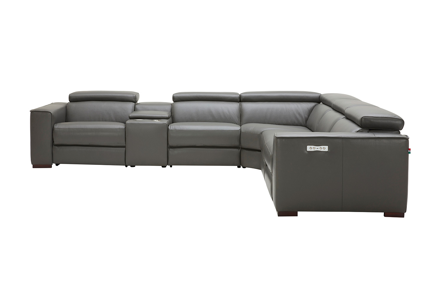 J&M Picasso Motion Sectional - Dark Gray