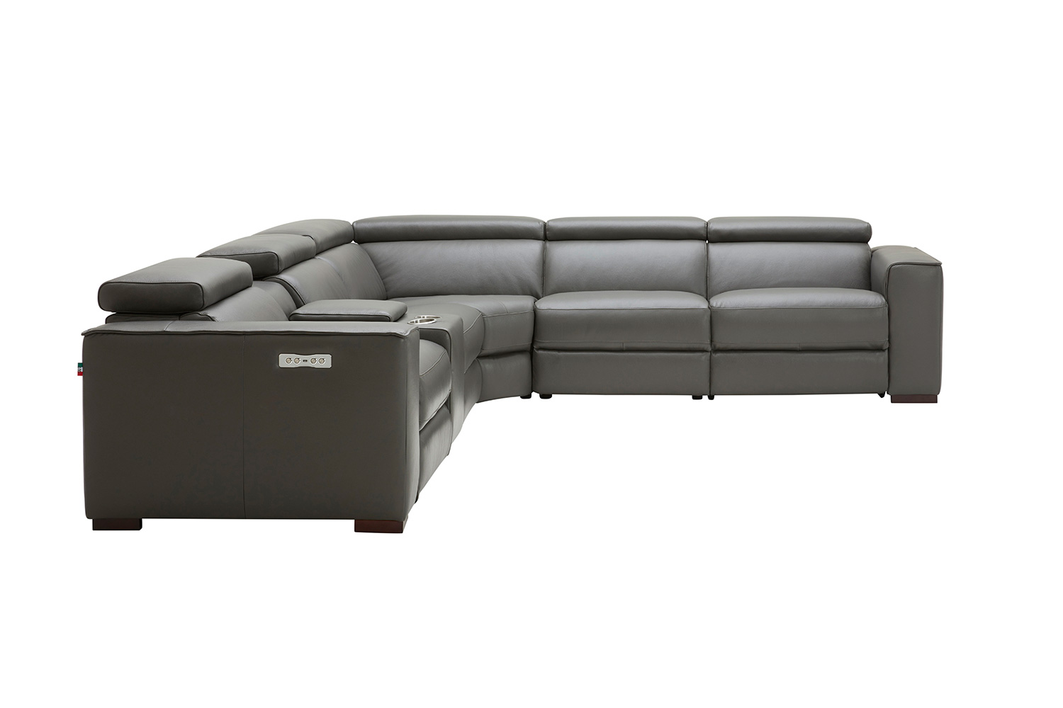 J&M Picasso Motion Sectional - Dark Gray