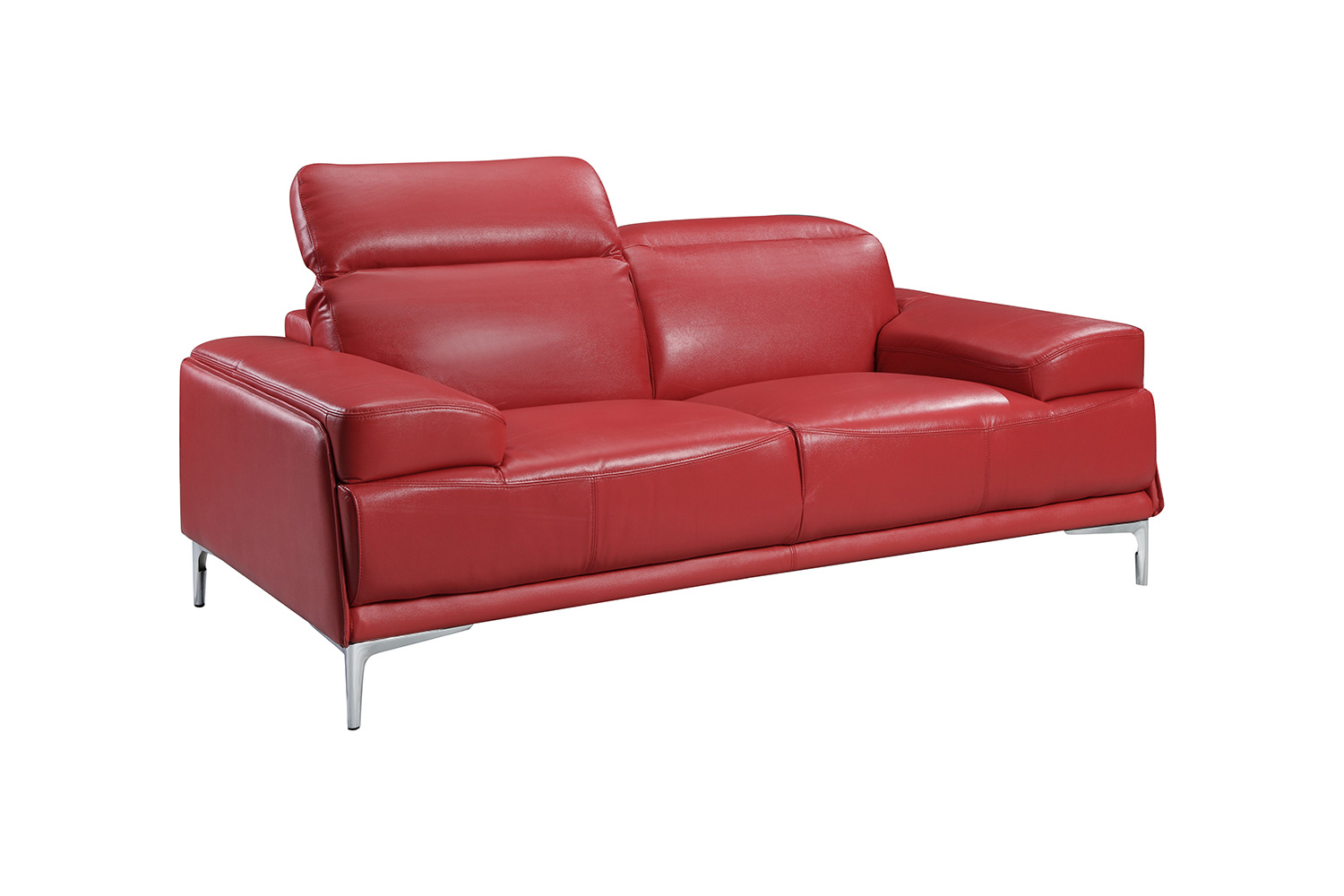 J&M Nicolo Loveseat - Red