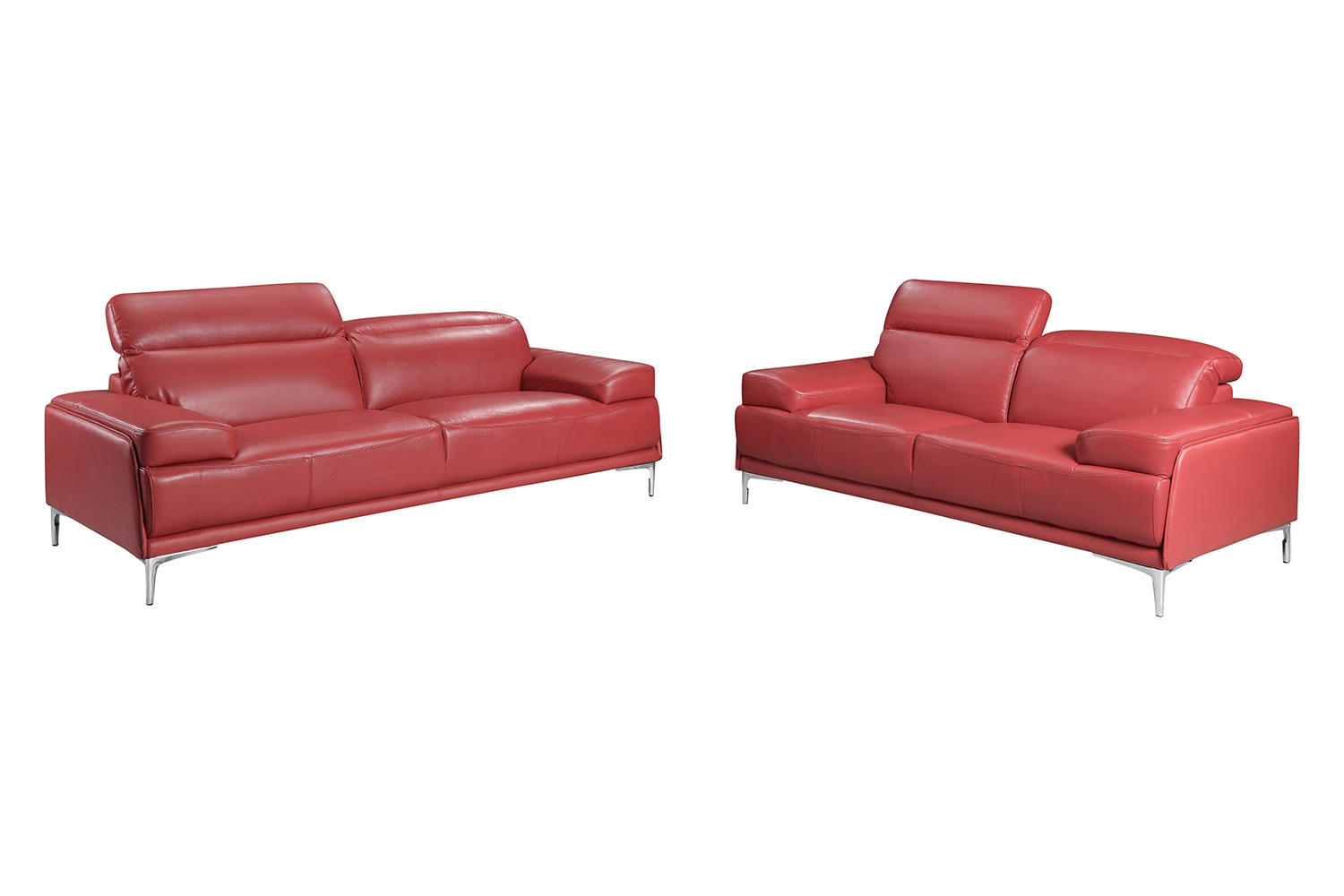 J&M Nicolo Loveseat - Red