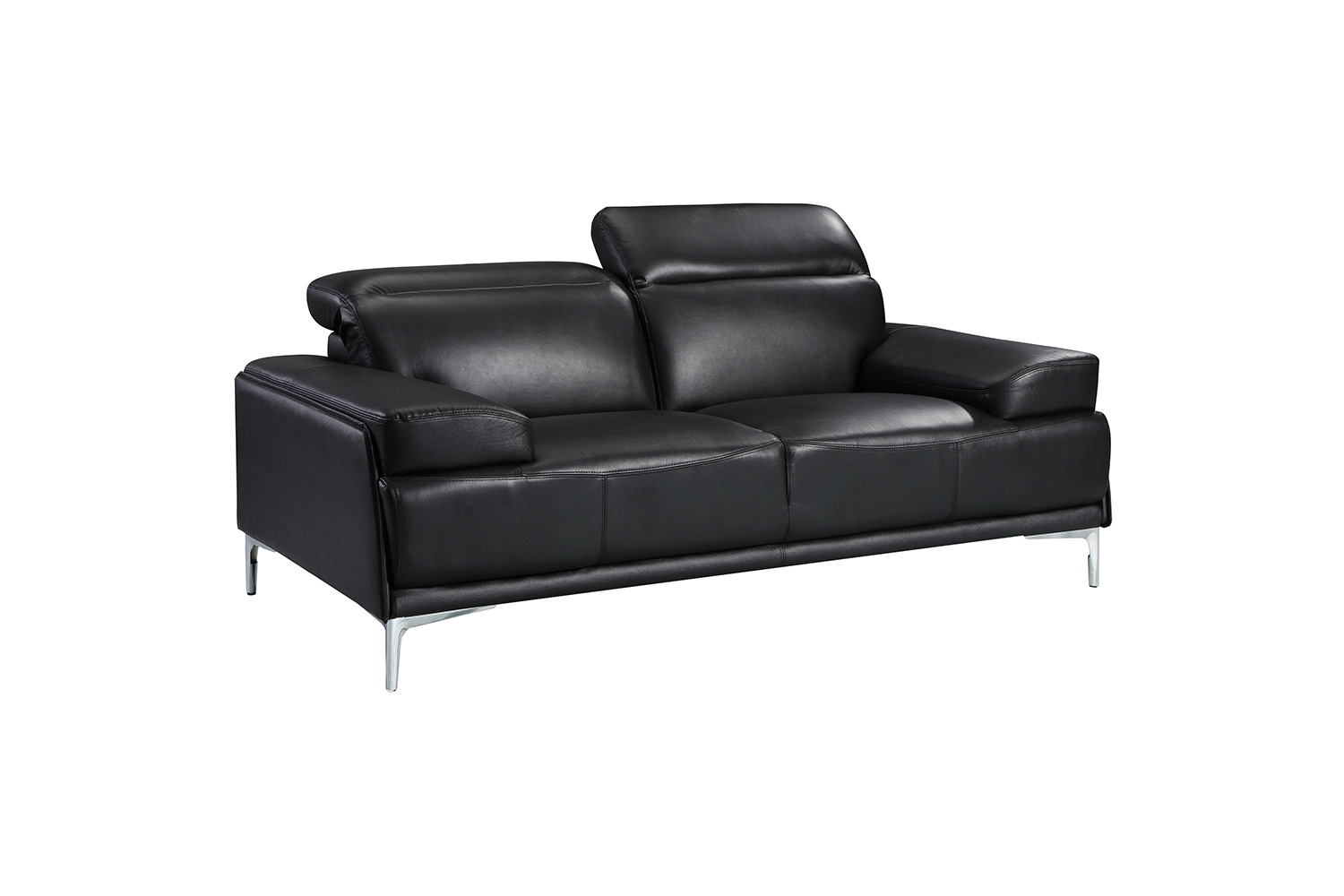 J&M Nicolo Loveseat - Black