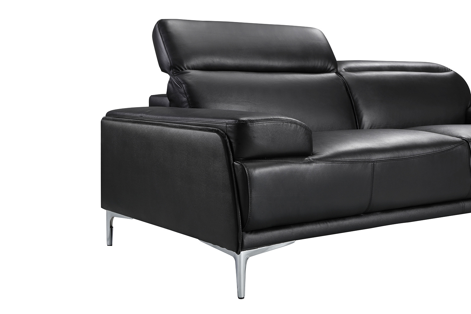 J&M Nicolo Loveseat - Black