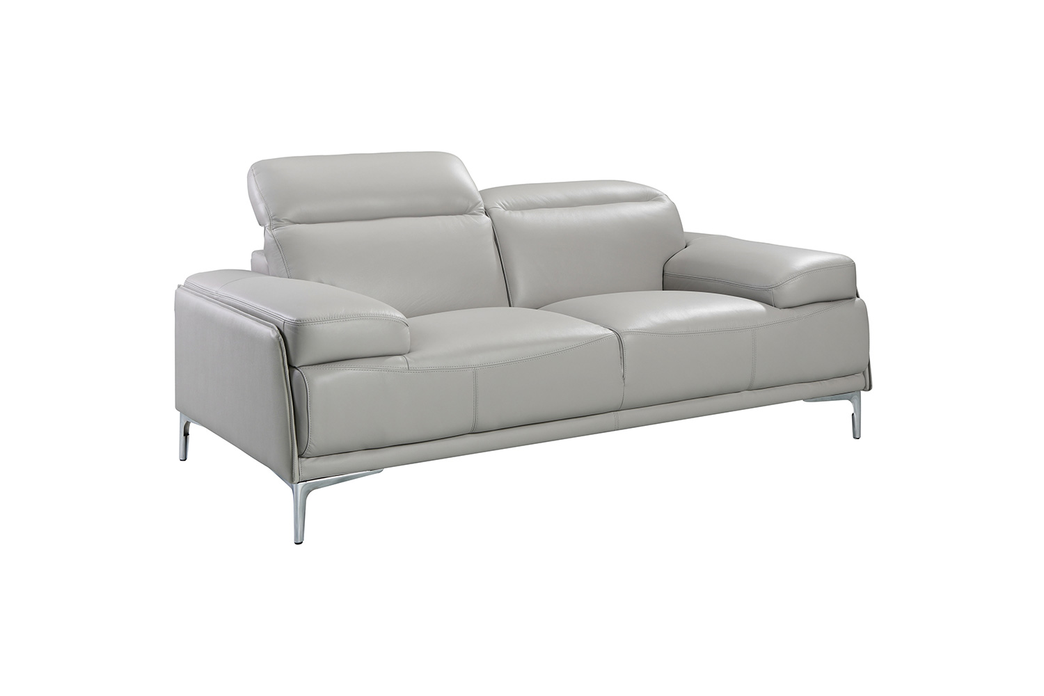 J&M Nicolo Loveseat - Light Gray